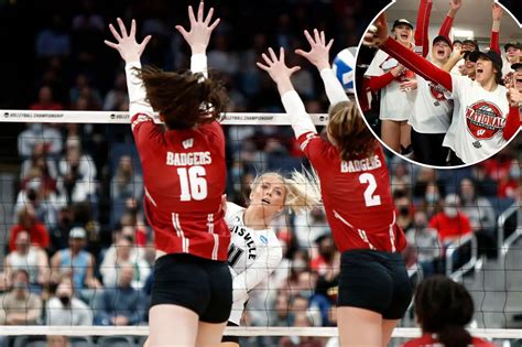 wisconsin volleyball photos|Photos: Samantha Madars top Wisconsin volleyball。